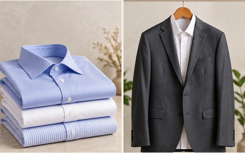 Distinct unbranded garment-care product photographs (illustrative)