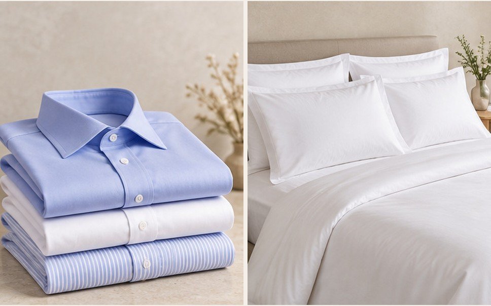 Illustrative garment-care photograph