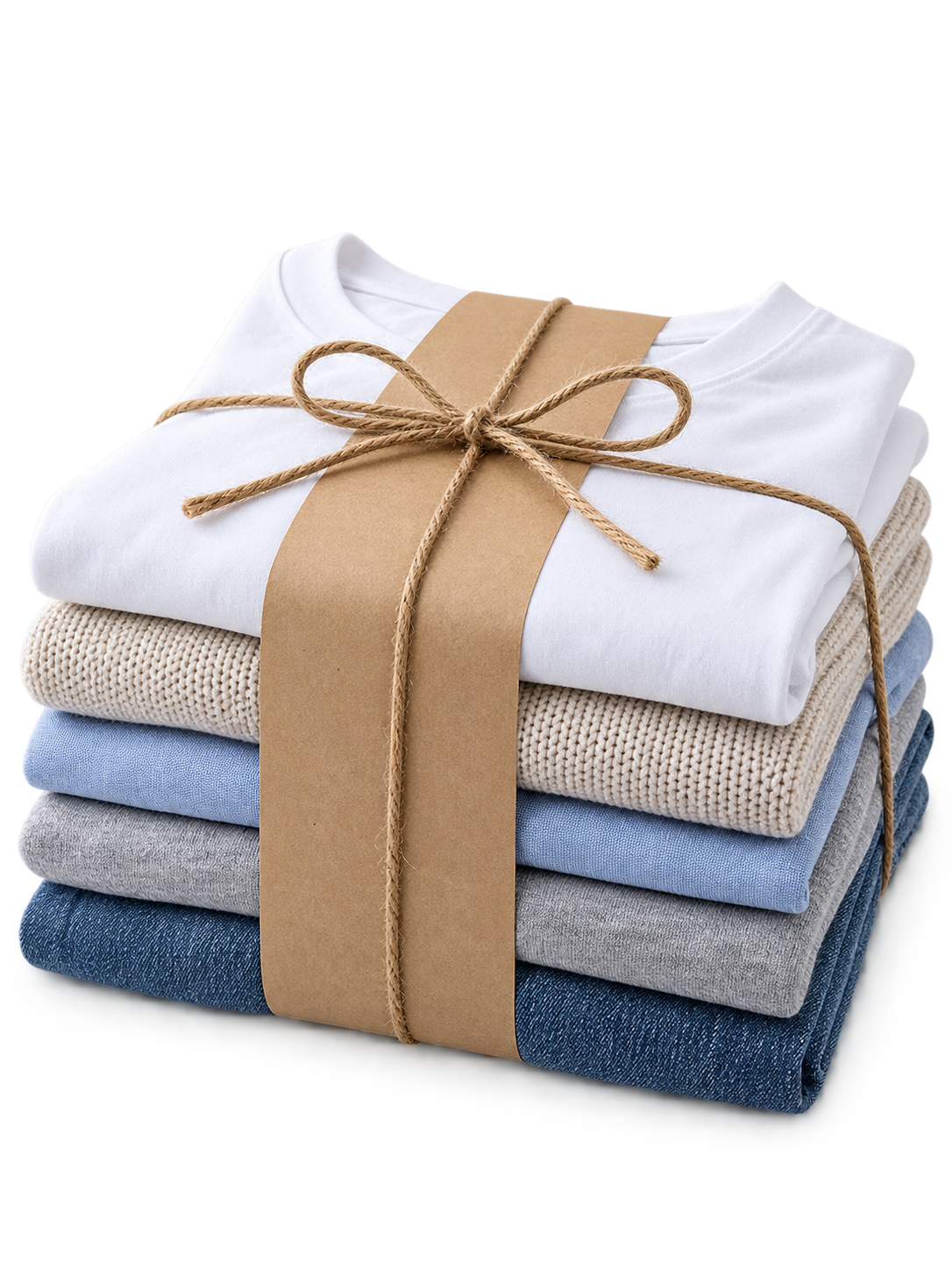Illustrative garment-care photograph